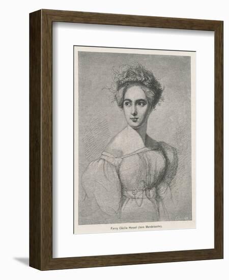 Fanny Caecilie Mendelssohn Sister of Felix Mendelssohn and a Composer in Her Own Right-Fillebrown-Framed Art Print