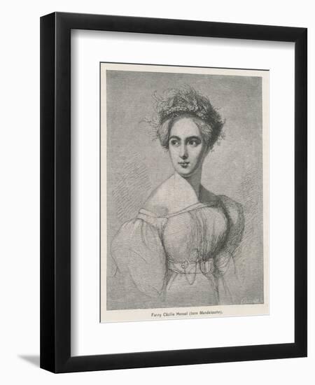 Fanny Caecilie Mendelssohn Sister of Felix Mendelssohn and a Composer in Her Own Right-Fillebrown-Framed Art Print