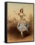 Fanny Cerrito (1817-1909) Italian dancer in La Lituana / The Lithuanian, 1840-Jules I Bouvier-Framed Stretched Canvas