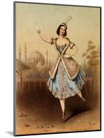 Fanny Cerrito (1817-1909) Italian dancer in La Lituana / The Lithuanian, 1840-Jules I Bouvier-Mounted Giclee Print