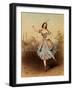 Fanny Cerrito (1817-1909) Italian dancer in La Lituana / The Lithuanian, 1840-Jules I Bouvier-Framed Giclee Print