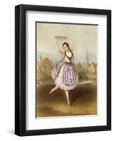 Fanny Cerrito Italian Ballet Dancer Seen Here in Alma-null-Framed Art Print