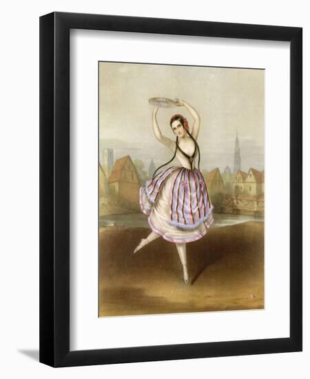 Fanny Cerrito Italian Ballet Dancer Seen Here in Alma-null-Framed Art Print