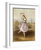 Fanny Cerrito Italian Ballet Dancer Seen Here in Alma-null-Framed Art Print