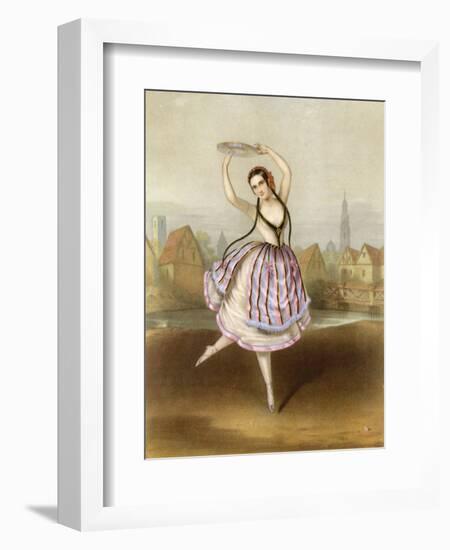 Fanny Cerrito Italian Ballet Dancer Seen Here in Alma-null-Framed Art Print