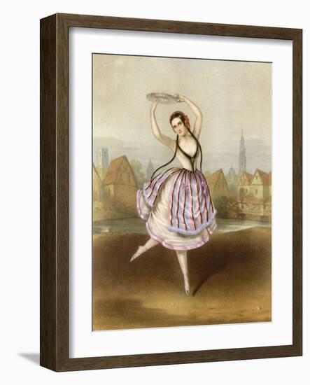 Fanny Cerrito Italian Ballet Dancer Seen Here in Alma-null-Framed Art Print