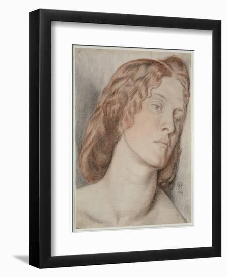 Fanny Cornforth, Study for 'Fair Rosamund', 1861-Dante Gabriel Rossetti-Framed Giclee Print