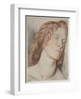 Fanny Cornforth, Study for 'Fair Rosamund', 1861-Dante Gabriel Rossetti-Framed Giclee Print