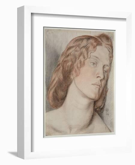 Fanny Cornforth, Study for 'Fair Rosamund', 1861-Dante Gabriel Rossetti-Framed Giclee Print