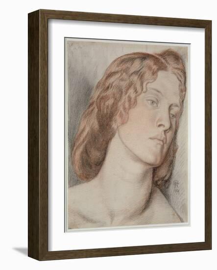 Fanny Cornforth, Study for 'Fair Rosamund', 1861-Dante Gabriel Rossetti-Framed Giclee Print