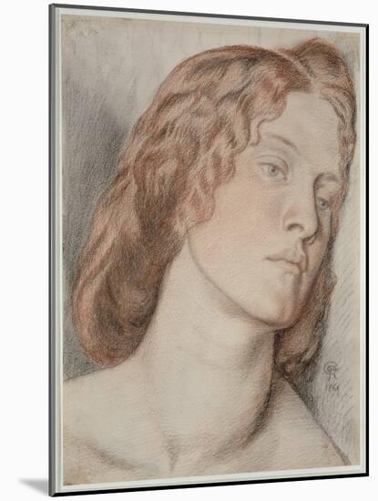 Fanny Cornforth, Study for 'Fair Rosamund', 1861-Dante Gabriel Rossetti-Mounted Giclee Print