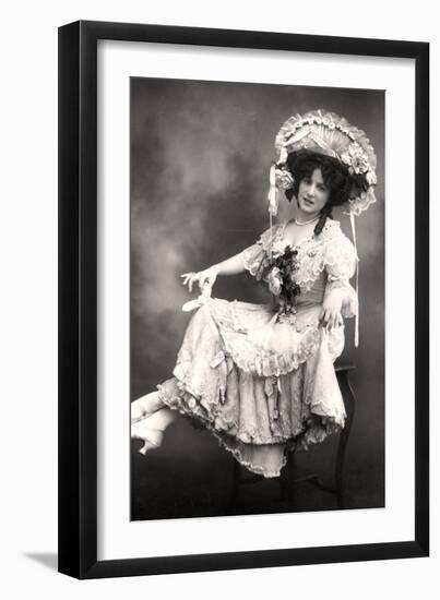 Fanny Dango (1878-197), Singer and Dancer, Early 20th Century-Foulsham and Banfield-Framed Premium Photographic Print