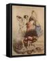 Fanny Elssler, 3 Graces-null-Framed Stretched Canvas