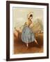 Fanny Elssler Austrian Ballet Dancer, Seen Here Dancing the Cracovienne in 'La Gypsy'-null-Framed Art Print