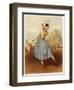 Fanny Elssler Austrian Ballet Dancer, Seen Here Dancing the Cracovienne in 'La Gypsy'-null-Framed Art Print