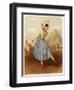 Fanny Elssler Austrian Ballet Dancer, Seen Here Dancing the Cracovienne in 'La Gypsy'-null-Framed Art Print