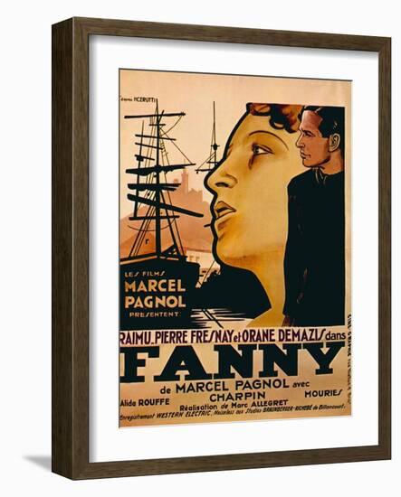 Fanny, from Left: Orane Demazis, Pierre Fresnay, 1932-null-Framed Art Print