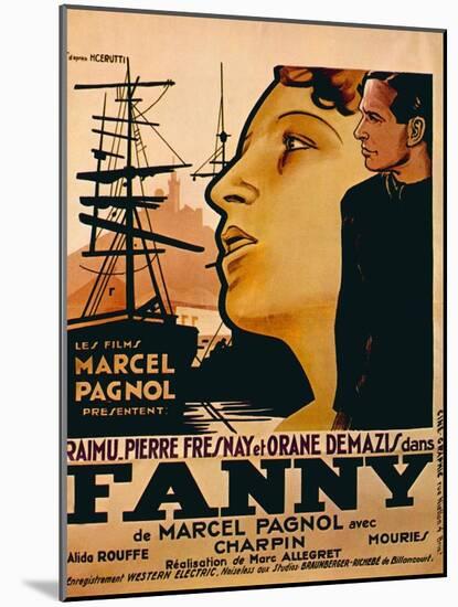 Fanny, from Left: Orane Demazis, Pierre Fresnay, 1932-null-Mounted Art Print