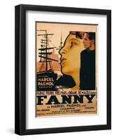 Fanny, from Left: Orane Demazis, Pierre Fresnay, 1932-null-Framed Art Print