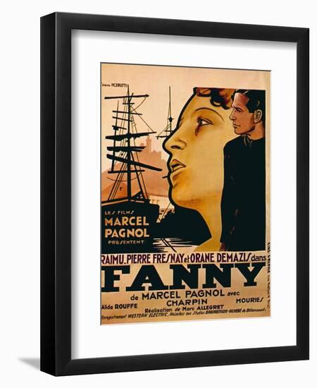 Fanny, from Left: Orane Demazis, Pierre Fresnay, 1932-null-Framed Art Print