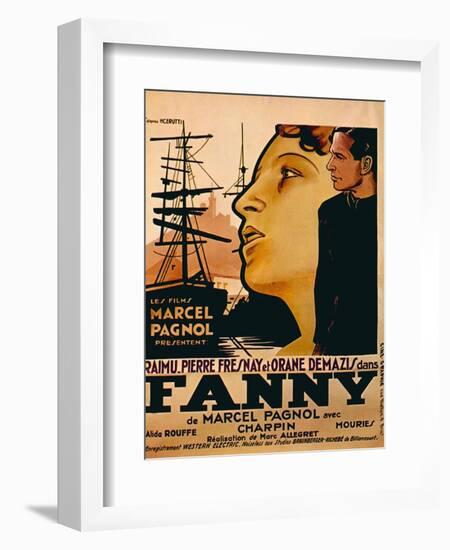 Fanny, from Left: Orane Demazis, Pierre Fresnay, 1932-null-Framed Art Print