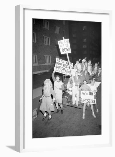 Fans at the Minnesota- Iowa Game and Football Weekend, Minneapolis, November 1960-Francis Miller-Framed Photographic Print