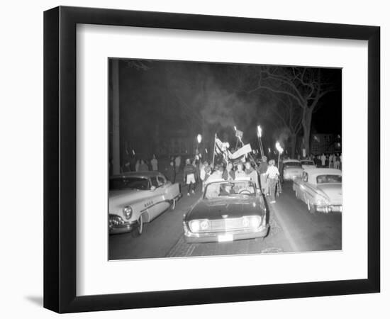 Fans at the Minnesota- Iowa Game and Football Weekend, Minneapolis, November 1960-Francis Miller-Framed Photographic Print