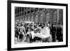 Fans buying hot dogs at Ebbets Field, Brooklyn Dodgers, Baseball Photo - New York, NY-Lantern Press-Framed Art Print