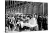 Fans buying hot dogs at Ebbets Field, Brooklyn Dodgers, Baseball Photo - New York, NY-Lantern Press-Stretched Canvas