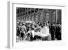 Fans buying hot dogs at Ebbets Field, Brooklyn Dodgers, Baseball Photo - New York, NY-Lantern Press-Framed Art Print