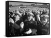 Fans Cheering at the Army-Navy Football Game-Ralph Morse-Framed Stretched Canvas