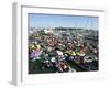 Fans Crowd into Boats, Kayaks, and Rafts Waiting for Their Chance to Catch a Home Run Ball-null-Framed Premium Photographic Print