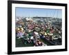 Fans Crowd into Boats, Kayaks, and Rafts Waiting for Their Chance to Catch a Home Run Ball-null-Framed Photographic Print