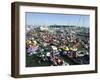 Fans Crowd into Boats, Kayaks, and Rafts Waiting for Their Chance to Catch a Home Run Ball-null-Framed Photographic Print