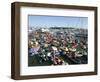 Fans Crowd into Boats, Kayaks, and Rafts Waiting for Their Chance to Catch a Home Run Ball-null-Framed Photographic Print