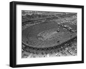 Fans Jam Philadelphia's Jfk Stadium During the Live Aid Concert-null-Framed Premium Photographic Print