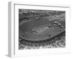 Fans Jam Philadelphia's Jfk Stadium During the Live Aid Concert-null-Framed Premium Photographic Print