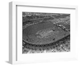 Fans Jam Philadelphia's Jfk Stadium During the Live Aid Concert-null-Framed Photographic Print