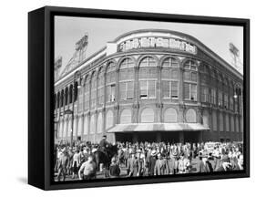 Fans Leaving Ebbets Field after Brooklyn Dodgers Game. June, 1939 Brooklyn, New York-David Scherman-Framed Stretched Canvas