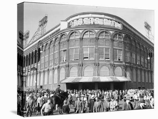 Fans Leaving Ebbets Field after Brooklyn Dodgers Game. June, 1939 Brooklyn, New York-David Scherman-Stretched Canvas