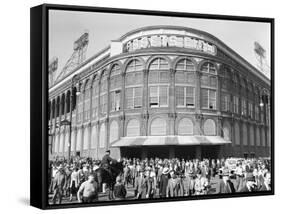 Fans Leaving Ebbets Field after Brooklyn Dodgers Game. June, 1939 Brooklyn, New York-David Scherman-Framed Stretched Canvas