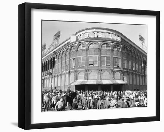 Fans Leaving Ebbets Field after Brooklyn Dodgers Game. June, 1939 Brooklyn, New York-David Scherman-Framed Photographic Print