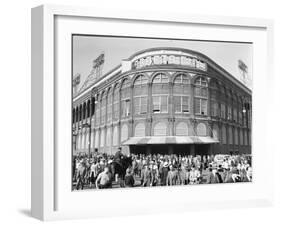 Fans Leaving Ebbets Field after Brooklyn Dodgers Game. June, 1939 Brooklyn, New York-David Scherman-Framed Photographic Print