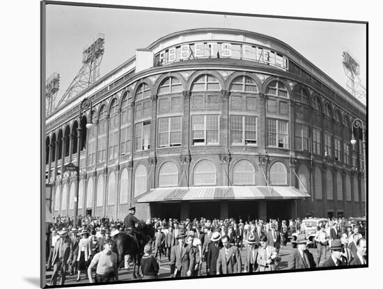 Fans Leaving Ebbets Field after Brooklyn Dodgers Game. June, 1939 Brooklyn, New York-David Scherman-Mounted Photographic Print