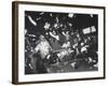 Fans of Cincinnati Reds Celebrating a Victory During 1961 World Series-Ralph Morse-Framed Photographic Print