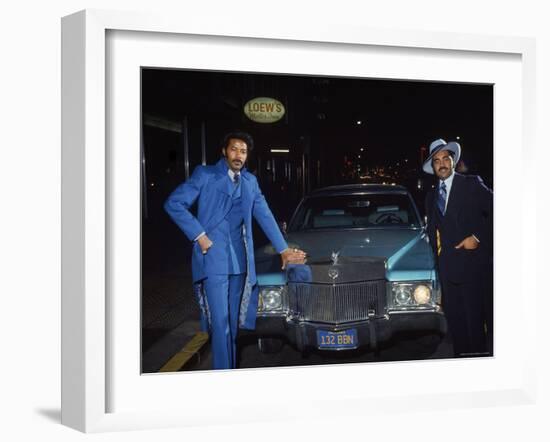 Fans of Mohammed Ali at Clay Bonavena Fight Outside of Madison Square Garden-Bill Ray-Framed Photographic Print