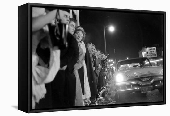 Fans Stargazing During Arrival of Celebrities, 30th Academy Awards, Rko Pantages Theater, 1958-Ralph Crane-Framed Stretched Canvas