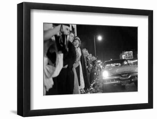 Fans Stargazing During Arrival of Celebrities, 30th Academy Awards, Rko Pantages Theater, 1958-Ralph Crane-Framed Photographic Print