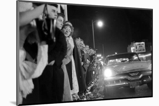 Fans Stargazing During Arrival of Celebrities, 30th Academy Awards, Rko Pantages Theater, 1958-Ralph Crane-Mounted Photographic Print