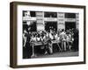 Fans Wait for Beatles-null-Framed Premium Photographic Print